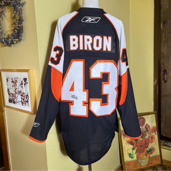 Philadelphia Flyers Size XL Hockey Jersey AUTOGRAPHED Martin Biron Reebok NEW - Picture 3 of 16
